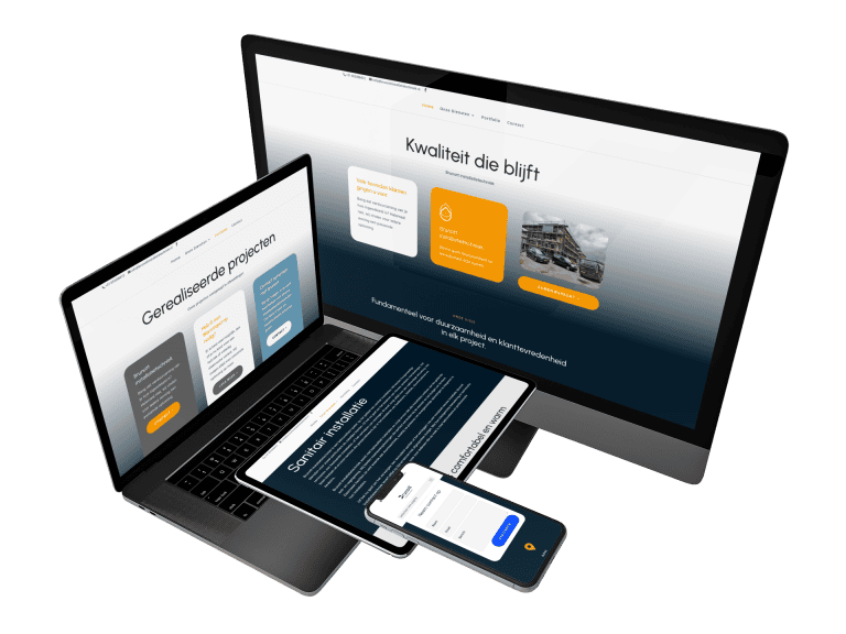 Door DynamicStyle gerealiseerde responsive WordPress-website voor Brunott Installatietechniek in Sneek